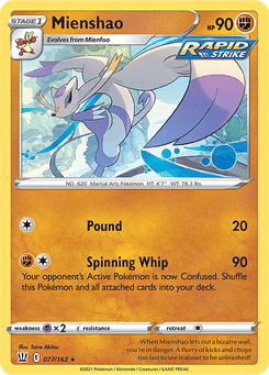 Mienshao #77 from Battle Styles