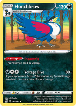 Honchkrow #94 from Battle Styles