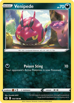 Venipede #105 from Chilling Reign