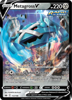 Metagross V #112 from Chilling Reign