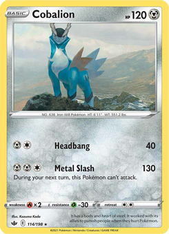 Cobalion #114 from Chilling Reign