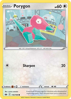 Porygon #116 from Chilling Reign