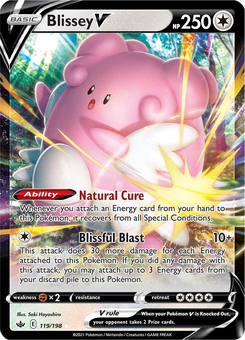Blissey V #119 from Chilling Reign