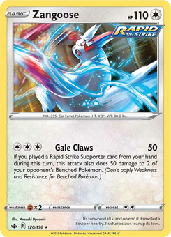 Zangoose #120 from Chilling Reign