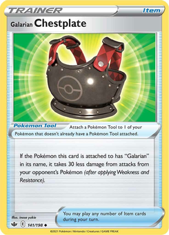 Galarian Breastplate #141 from Chilling Reign