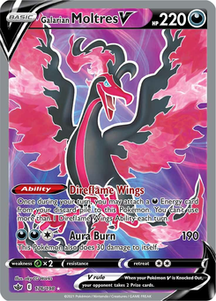 Galarian Moltres V #176 from Chilling Reign