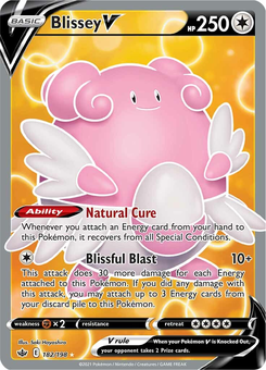 Blissey V #182 from Chilling Reign