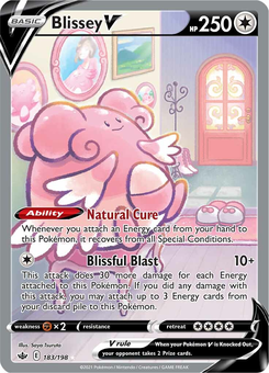 Blissey V #183 from Chilling Reign