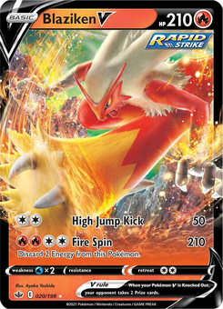 Blaziken V #20 from Chilling Reign