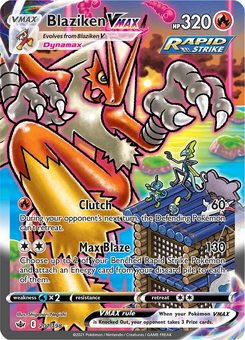 Blaziken VMAX #201 from Chilling Reign