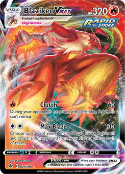 Blaziken VMAX #21 from Chilling Reign
