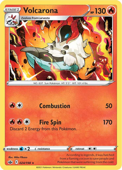 Volcarona #24 from Chilling Reign