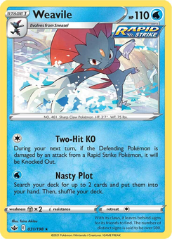 Weavile #31 from Chilling Reign