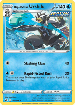 Rapid Strike Urshifu #44 from Chilling Reign