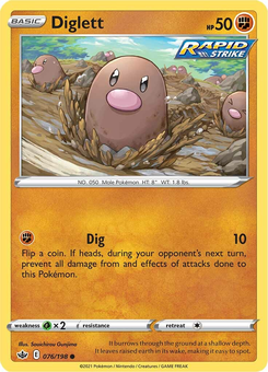 Diglett #76 from Chilling Reign