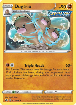 Dugtrio #77 from Chilling Reign