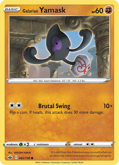 Galarian Yamask #82 from Chilling Reign
