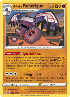 Galarian Runerigus #83 from Chilling Reign