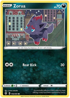 Zorua #102 from Evolving Skies