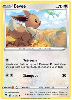 Eevee #125 from Evolving Skies