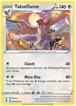 Talonflame #140 from Evolving Skies