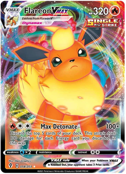 Flareon VMAX #18 from Evolving Skies