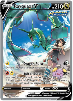 Rayquaza V #194 from Evolving Skies