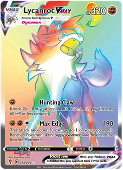 Lycanroc VMAX #213 from Evolving Skies
