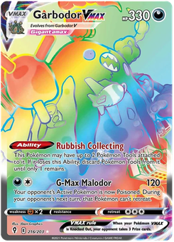 Garbodor VMAX #216 from Evolving Skies