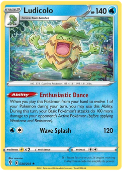 Ludicolo #34 from Evolving Skies