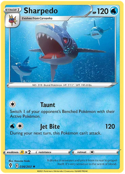 Sharpedo #36 from Evolving Skies