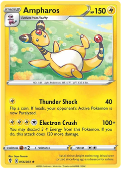 Ampharos #56 from Evolving Skies