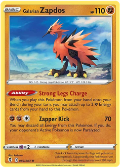 Galarian Zapdos #82 by kodama