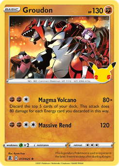 Groudon #17 from Celebrations