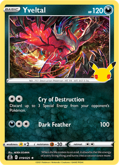 Yveltal #19 from Celebrations