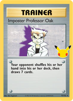 Imposter Professor Oak #29 from Celebrations