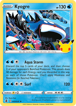 Kyogre #3 from Celebrations