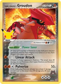 Team Magma's Groudon #36 from Celebrations