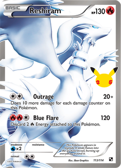 Reshiram  #45 from Celebrations