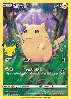 Pikachu #5 from Celebrations