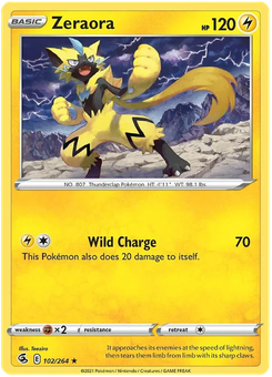Zeraora #102 from Fusion Strike