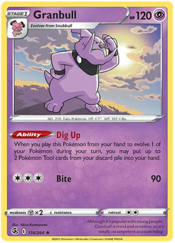 Granbull #116 from Fusion Strike