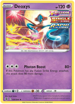 Deoxys #120 from Fusion Strike