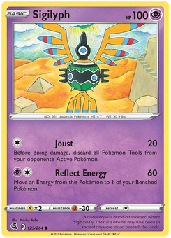 Sigilyph #123 from Fusion Strike
