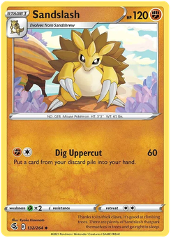 Sandslash #132 from Fusion Strike