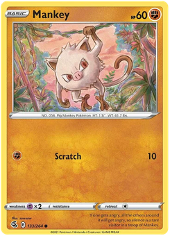 Mankey #133 from Fusion Strike