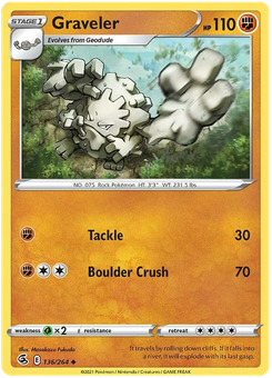 Graveler #136 from Fusion Strike