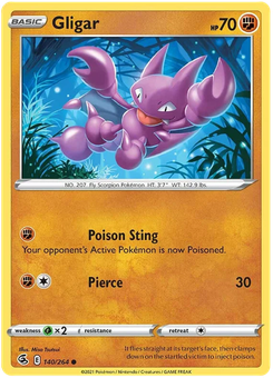 Gligar #140 from Fusion Strike