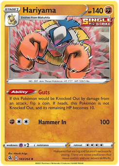 Hariyama #143 from Fusion Strike