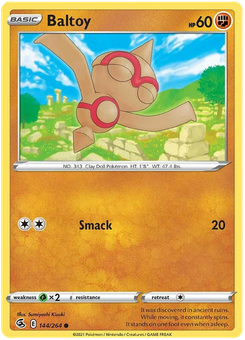 Baltoy #144 from Fusion Strike